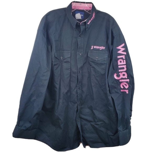 Wrangler Breast Cancer Awareness Button Down Shirt